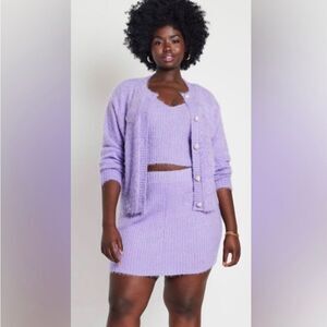 Hottt Purple Mini skirt from Eloquii NWT!! Great shade of purple